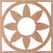 Ekena Millwork Blume Wood Fretwork Pierced Ceiling Medallion, Cherry, 32"OD x 11 1/8"ID x 1/4"T CMWP32X32X0250BLCH - alternate 2
